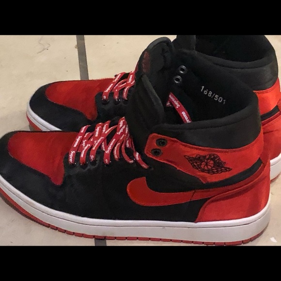 Air Jordan 1 satin, #168 of 501. Very rare. Only worn a few times. - Picture 9 of 9